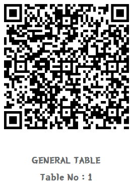 QR code: Scan to order from the demo menu