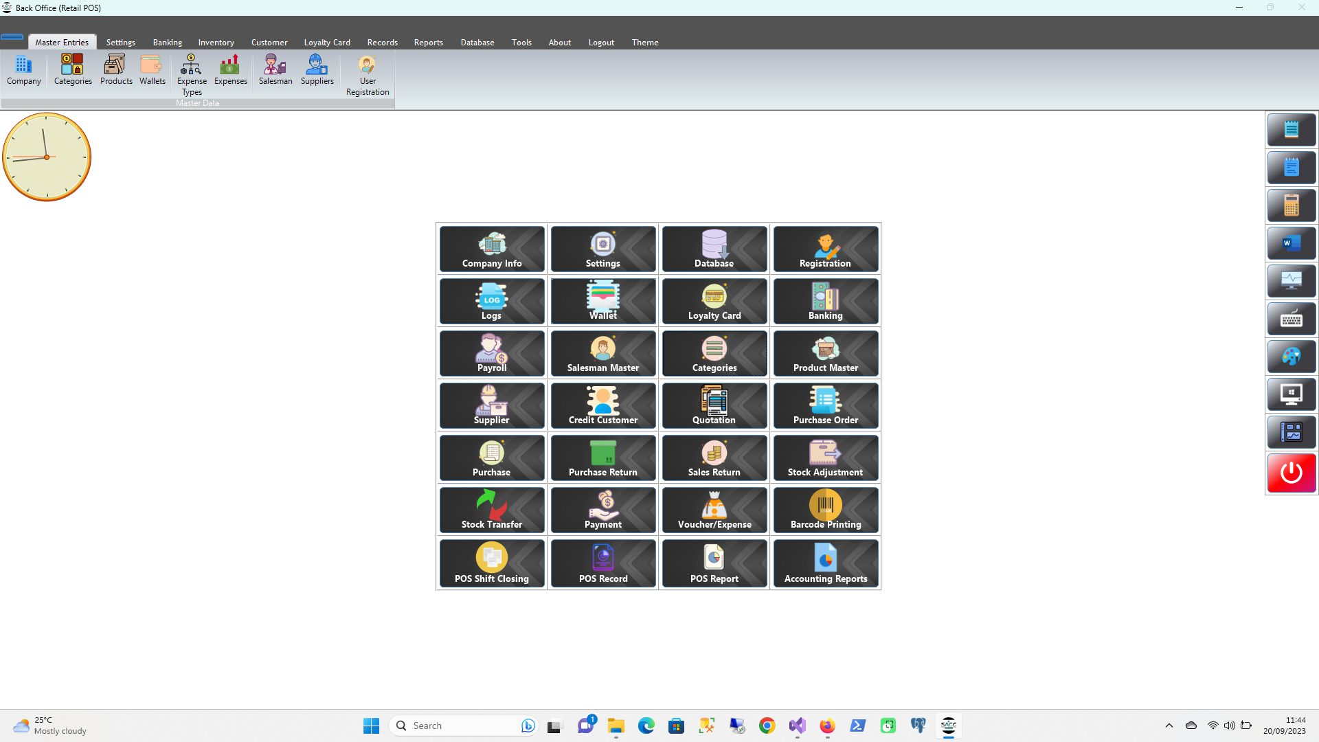 RetailPOS back office